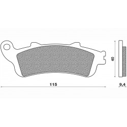 Τακάκια Daytona 83458 (FA281R)(FD255) Τακάκια Daytona 83458 (FA281R)(FD255)